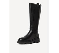 Tamaris Stiefel aus echtem Leder mit Reißverschluss in Black, Größe 37