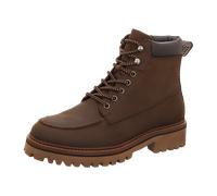 Schnürstiefelette TAMARIS, Damen, Gr. 41, braun (dunkelbraun), Leder, Schuhe Schnürstiefelette, Boots mit weicher Schaftrand-Polster, für Herren (87217230-41) dunkelbraun