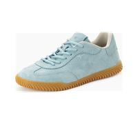 Tamaris Damen Sneaker Low Leder, blau, 40 EU