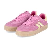 Tamaris Damen Low Sneaker Rosa Gelb Leder, Größe:37, Farbauswahl:Rose/pink