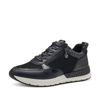 Tamaris Damen Sneaker 23732-41 – Schnürung, COMFORT-Lining, herausnehmbares Fußbett – Blau 37