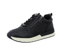 Keilsneaker TAMARIS, Damen, Gr. 41, blau (navy), Textil, Lederimitat, unifarben, sportlich, Schuhe, Freizeitschuh, Halbschuh, Logoaufnäher an der Schuhzunge (58962421-41) navy