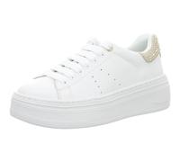 Tamaris Damen Low-Top Sneaker 23755 – Wechselfußbett, Heart and Sole, Weiß/Champagne, Größe 37 EU