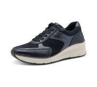 Tamaris Damen-Schnürhalbschuh Blau-Schwarz-Weiß 39