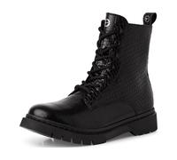 Tamaris Damen Stiefelette Blockabsatz Wechselfußbett; BLACK STRUCTURE, EU 40