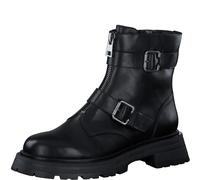 Bikerboots TAMARIS Gr. 39, schwarz Damen Schuhe Reißverschlussstiefeletten mit trendigen Zierschnallen (95014458-39)