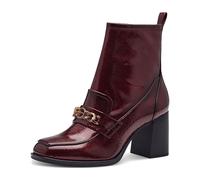 Tamaris Damen Absatzstiefelette Blockabsatz Vegan; MERLOT, EU 37
