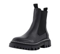 Tamaris Damen Chelsea Boots, Frauen Stiefeletten,Wechselfußbett,uebergangsstiefel,schlupfstiefel,flach,boots,stiefel,bootee,BLACK,43 EU