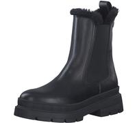 Tamaris Damen Chelsea Boots, Frauen Stiefeletten,TOUCHit-Fußbett,warm gefüttert,winterschuhe,gefüttert,boots,stiefel,BLACK LEATHER,37 EU