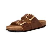 Damen-Pantolette COGNAC PULL-UP - Gr. - 36