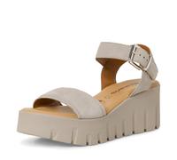 Tamaris Damen Sandalette mit Keilabsatz, braun, 36 EU