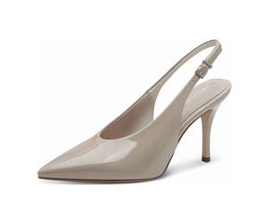 Tamaris Materialmix aus Textil und Syn für Damen, beige, Größe 41 EU