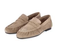 Tamaris Mokassins - Gr. 38 - Taupe - Rauleder