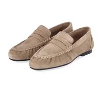 Tamaris Mokassins Taupe - Gr. 38 - Echt Leder