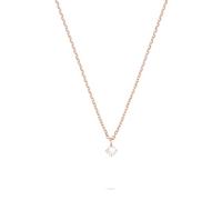 Tamaris Necklace - Halsketten mit funkelndem Anhänger aus Edelstahl - IP Roségold - Ankerkette verstellbar bis 43 cm - wasserfest & hautfreundlich