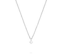 Tamaris Necklace - Halsketten mit funkelndem Anhänger aus Edelstahl - Silber - Ankerkette verstellbar bis 43 cm - wasserfest & hautfreundlich