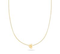 Tamaris Necklace - Kette mit organischem Herz aus Edelstahl - IP Gold - Schlangenkette verstellbar bis 45 cm - wasserfest & hautfreundlich