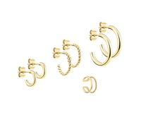 Tamaris Ohrring Set Damen aus Edelstahl in Silber und IP Gold