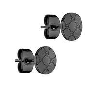 Tamaris Ohrstecker Logomania TJ-0129-E-07, Edelstahl, IP Black, Damen One Size