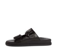 Women Slides BLACK LEATHER - Gr. - 38
