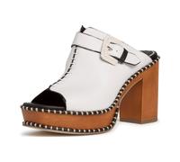 Tamaris Pantolette ab 30mm Absatz für Damen, weiß, Größe 41 EU