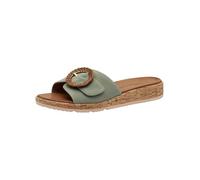 Tamaris Da.-Pantolette für Damen, grün, Größe 41 EU