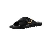 Tamaris Damenschuhe Klassische Pantoletten BLACK LEATHER BLACK LEATHER - Gr. - 42