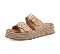 Tamaris Damen Heeled Mules Textil, metallic, 42 EU