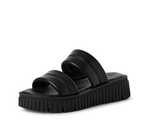 Tamaris Pantolette Plateausohle für Damen, schwarz, Größe 38 EU