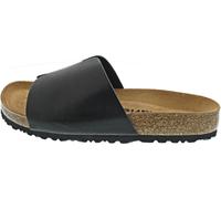 Tamaris Damen Sandaletten, Frauen Sandalen,Sommersandalen,bequem,flach,Sommerschuhe,Freizeitschuhe,offene Schuhe,Black Leather,36 EU