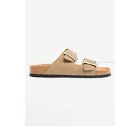 Tamaris Damen Fußbett Pantolette flach, beige, 39 EU
