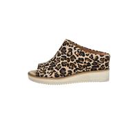 Pantolette TAMARIS "Tamaris Pantoletten Leder", Damen, Gr. 37, leopard, Leder, Schuhe Pantolette (44417136-37) leopard