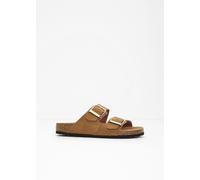 Tamaris Pantolette M2753342 Damen Nubuklederimitat aufgeraut cognac gepolstertes Fußbett Gr. 39