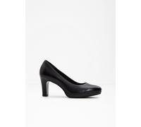 Tamaris 1-22410-41 Plateau Pumps schwarz Leder - Größe 40