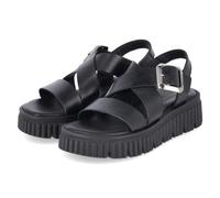 Tamaris Plateau-Sandalen Schwarz - Gr. 39 - Synthetik Material