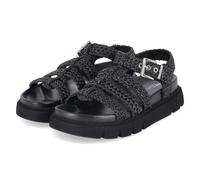 Tamaris Plateau-Sandalen Schwarz - Gr. 40 - Synthetik Material