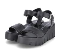 Tamaris Plateausandalen - Gr. 41 - Schwarz - Glattleder