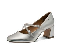 Tamaris Riemchenpumps für Damen, silber, Größe 38 EU