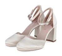 Tamaris Riemchenpumps - Gr. 41 - Gold - Textil