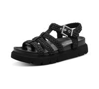 Tamaris Damen Sandalette mit Keilabsatz Schwarz Größe 42