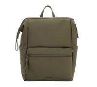 Rucksack TAMARIS "Rucksack TAS Kelda", Damen, Gr. B/H/T: 32cm x 41cm x 12cm, grün (khaki 910), Obermaterial: 60% Polyurethan PU. 40% Polyester PES., Rucksäcke Rucksack (64628622-0) khaki 910