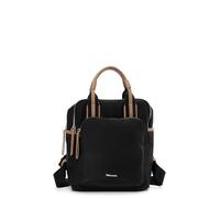 Rucksack TAMARIS "Rucksack TAS Kirsten", Damen, Gr. B/H/T: 23cm x 27cm x 9cm, schwarz (schwarz 100), Obermaterial: 60% Polyurethan PU. 40% Polyester PES., Rucksäcke Rucksack (40767732-0) schwarz 100