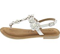 Tamaris Damen Sandaletten, Frauen Sandalen,TOUCHit-Fußbett,schwarz,braun,Rose,blau,grau,Navy,Amazon,Leder,Weiss,Rose,Touch-it,White,38 EU
