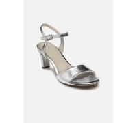 Tamaris Damen Sandalen mit Absatz Vegan Stilettoabsatz; SILVER/metallic; 36