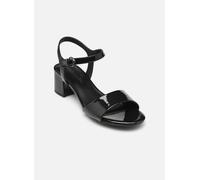 Tamaris Damen Sandalen mit Absatz Vegan Blockabsatz; BLACK PATENT/schwarz; 36