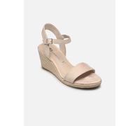 Tamaris Damen Sandalette mit Keilabsatz, beige, 40 EU