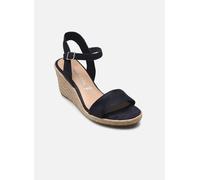 Tamaris Damen Plateau Sandalen Textil Vegan Keilabsatz Sommer; NAVY/blau; 37