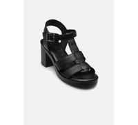 Sandalette TAMARIS, Damen, Gr. 38, schwarz, Glattleder, unifarben, Schuhe Sandalette, Blockabsatz, Partyschuh mit Touch-It-Ausstattung (60416234-38) schwarz