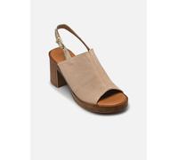Tamaris Damen Sandalette mit Blockabsatz, beige, 40 EU