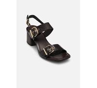 Tamaris - Sandalette mit Blockabsatz und verstellbaren Schnallen braun - Gr. - 38